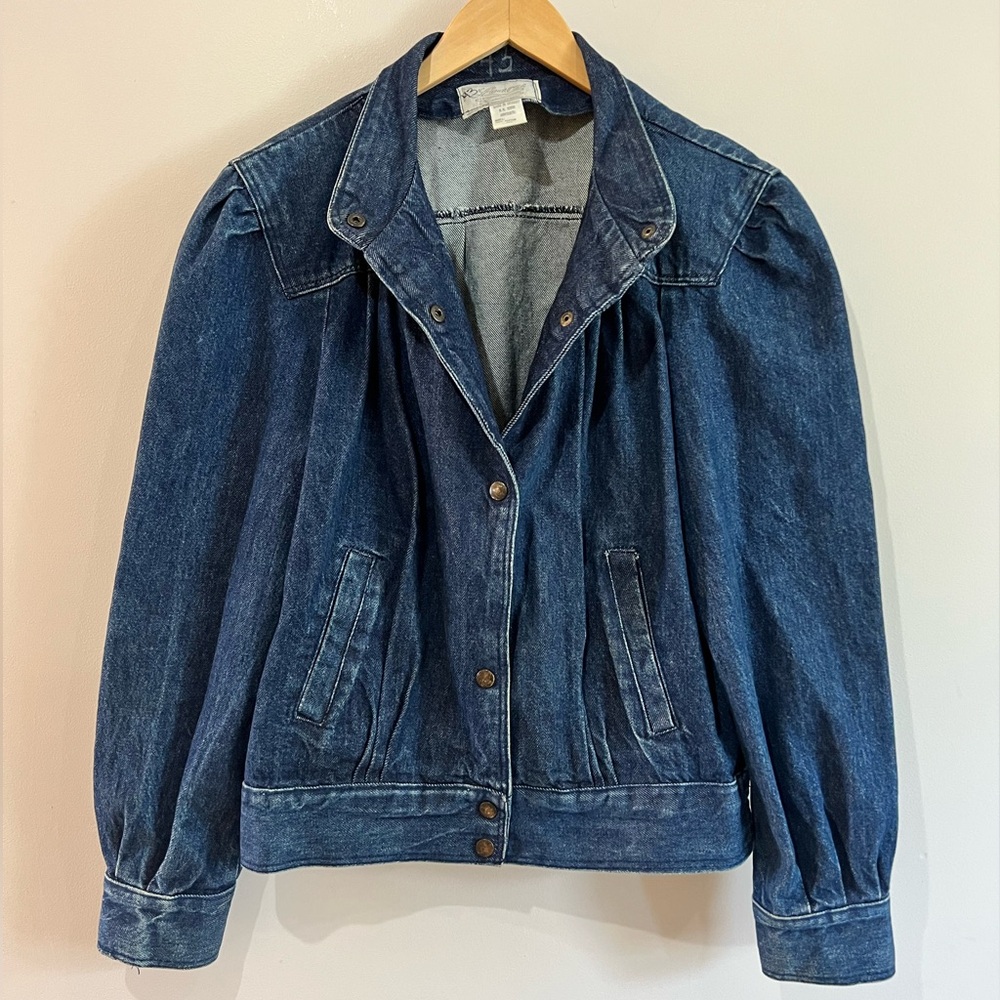 VINTAGE Women’s Indigo Denim Jacket – Size L